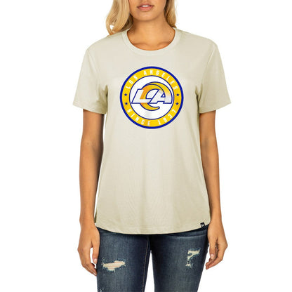 Los Angeles Rams New Era Women's 2023 NFL Draft T-Shirt - Cream for sale