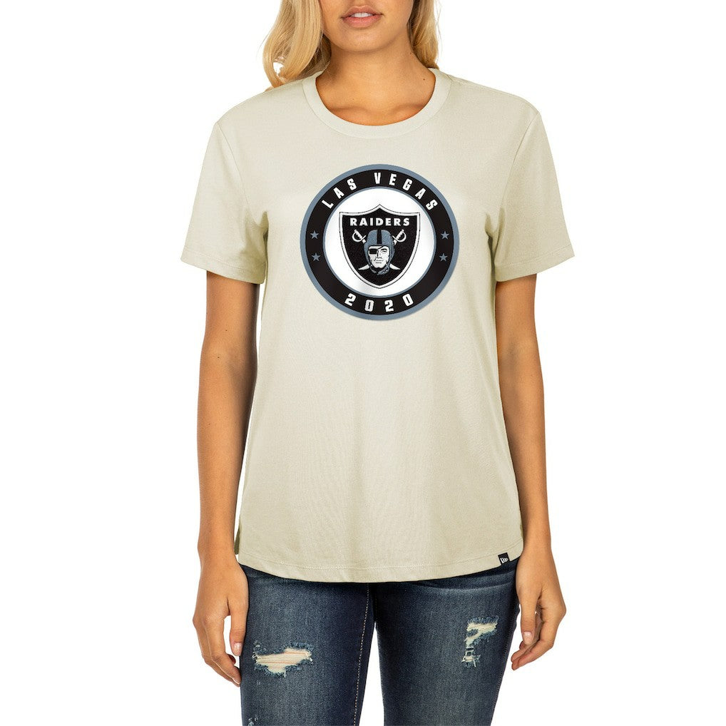 Las Vegas Raiders New Era Women's 2023 NFL Draft T-Shirt - Cream online