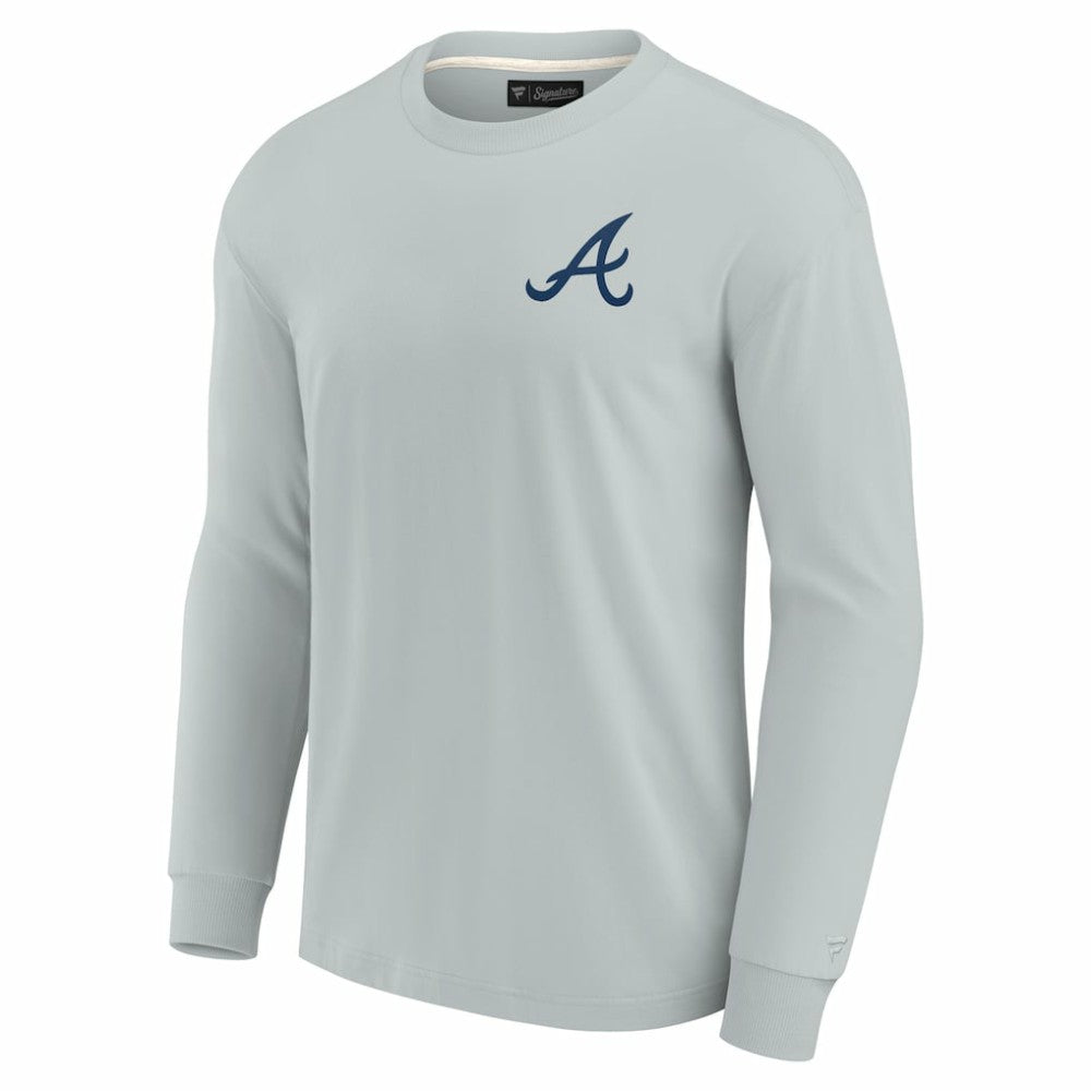 Atlanta Braves Unisex Elements Super Soft Long Sleeve T-Shirt - Gray
