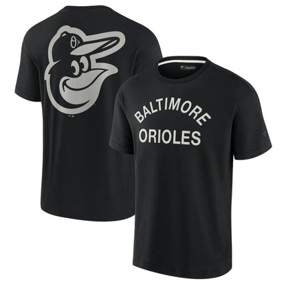 Baltimore Orioles Unisex Elements Super Soft Short Sleeve T-Shirt - Black