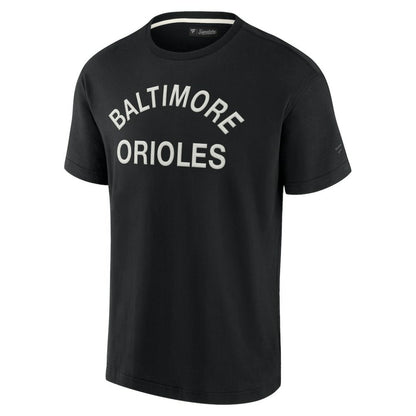 Baltimore Orioles Unisex Elements Super Soft Short Sleeve T-Shirt - Black