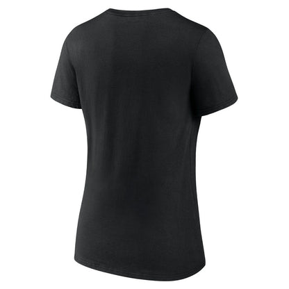 Houston Astros Women's Rough Diamond V-Neck T-Shirt - Black