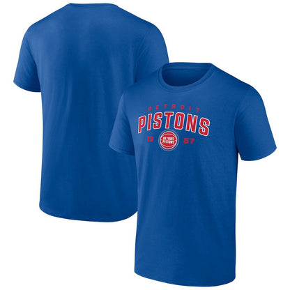 Detroit Pistons Rebel Logo T-Shirt sale - Blue sale
