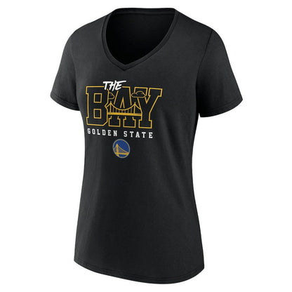 Golden State Warriors Women's Core Hometown Launch V-Neck T-Shirt sale - Black outlet
