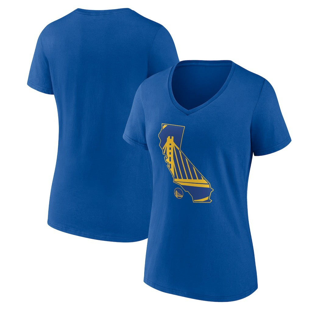 Golden State Warriors Women's Core Hometown Launch V-Neck T-Shirt sale - Royal sale