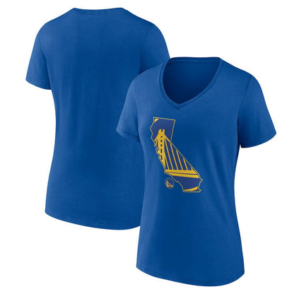 Golden State Warriors Women's Core Hometown Launch V-Neck T-Shirt sale - Royal sale