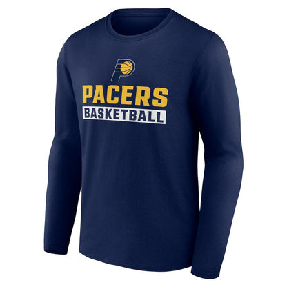 Indiana Pacers Let's Go Long Sleeve T-Shirt - Navy discount