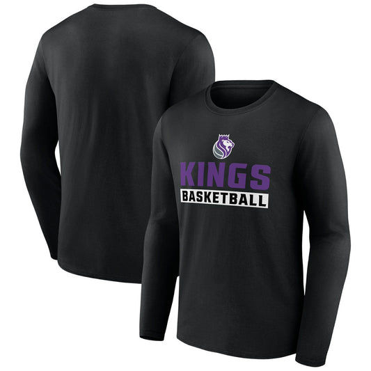 Sacramento Kings Let's Go Long Sleeve T-Shirt - Black sale
