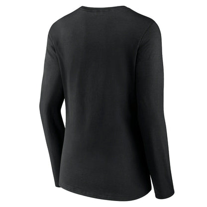 Toronto Raptors Women's Tumble V-Neck Long Sleeve T-Shirt - Black shop
