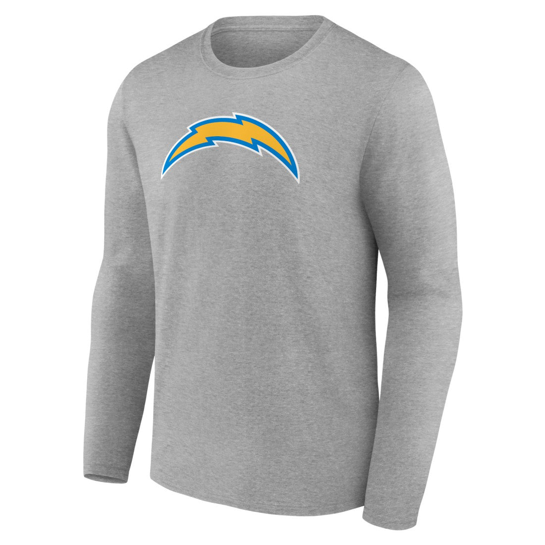 Los Angeles Chargers Primary Team Logo Long Sleeve T-Shirt - Heather Gray outlet