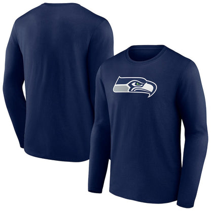 Seattle Seahawks Primary Team Logo Long Sleeve T-Shirt - College Navy online