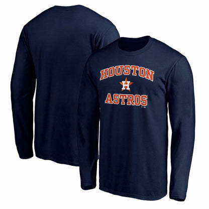 Houston Astros Heart and Soul Long Sleeve T-Shirt - Navy