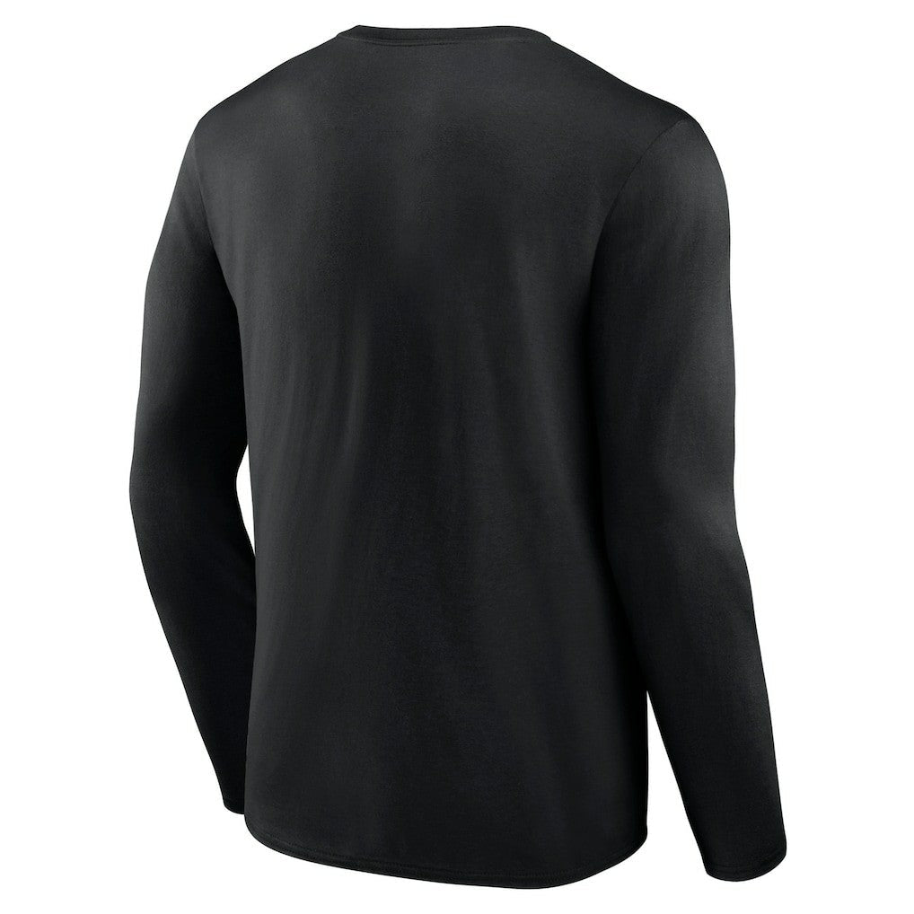 New Orleans Saints Logo Team Lockup Long Sleeve T-Shirt - Black online