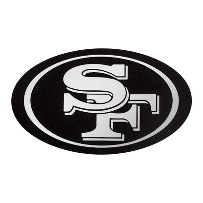San Francisco 49ers Antigua Metallic Logo Victory Pullover Hoodie - White on sale
