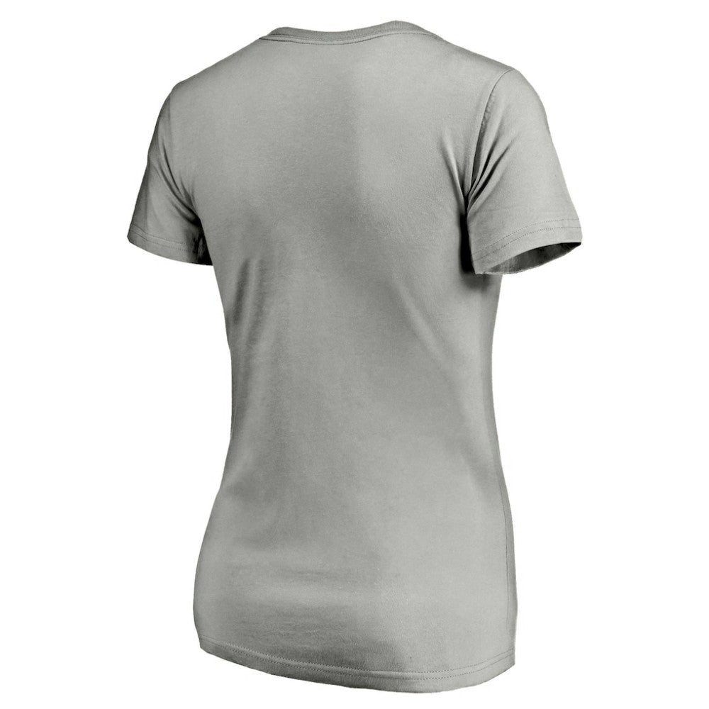 Colorado Rockies Women's Official Logo V-Neck T-Shirt - Gray