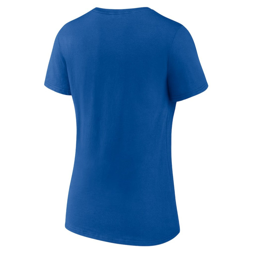 Los Angeles Dodgers Women's Live For It Team V-Neck T-Shirt - Royal
