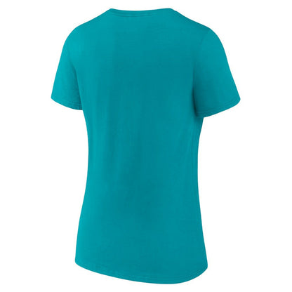 Charlotte Hornets Women's Logo V-Neck T-Shirt - Aqua online