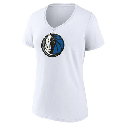 Dallas Mavericks Women's Logo V-Neck T-Shirt sale - White shop
