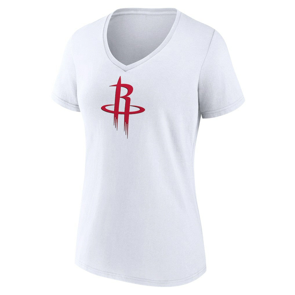Houston Rockets Women's Logo V-Neck T-Shirt - White shop