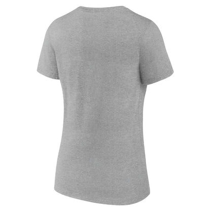 Los Angeles Lakers Women's Logo V-Neck T-Shirt - Gray sale