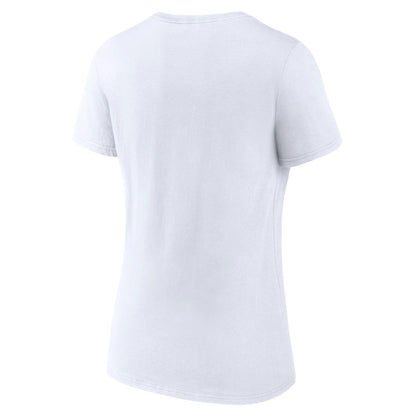 Memphis Grizzlies Women's Wordmark V-Neck T-Shirt - White cheap