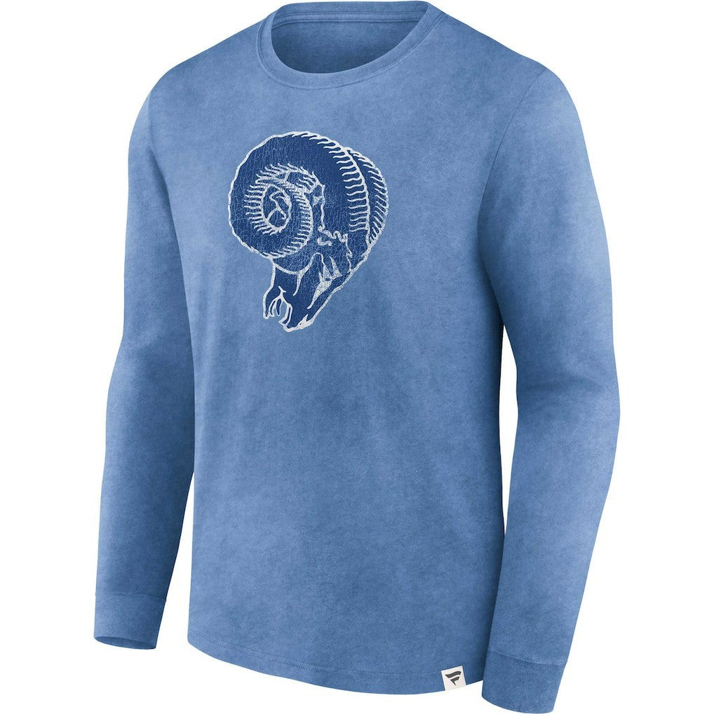 Los Angeles Rams Washed Primary Long Sleeve T-Shirt - Heather Royal online