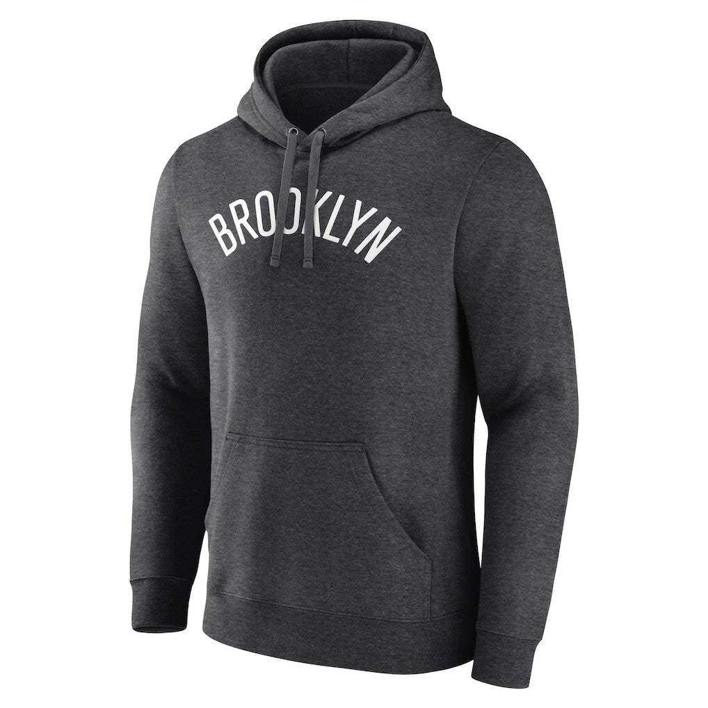 Brooklyn Nets Wordmark Alternate Pullover Hoodie - Charcoal sale