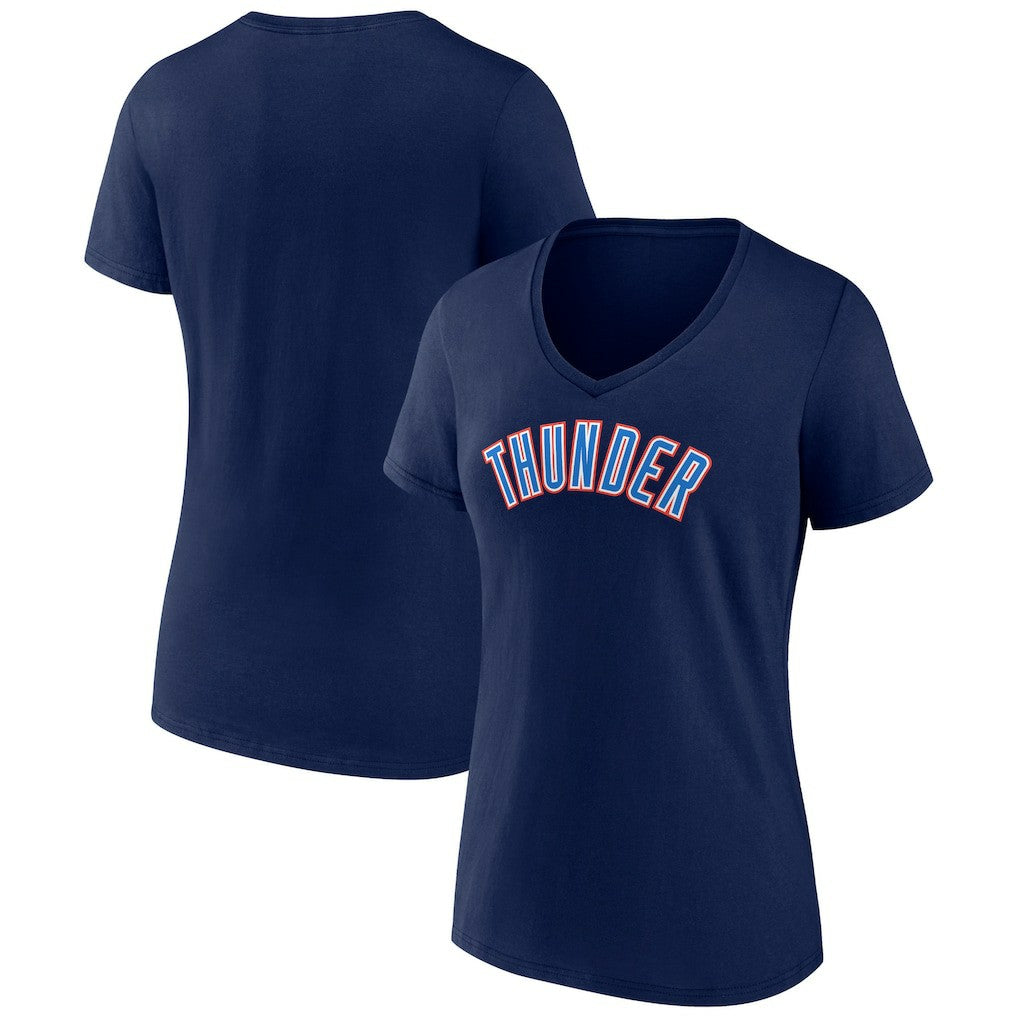 Oklahoma City Thunder Women's Wordmark V-Neck T-Shirt - Navy online