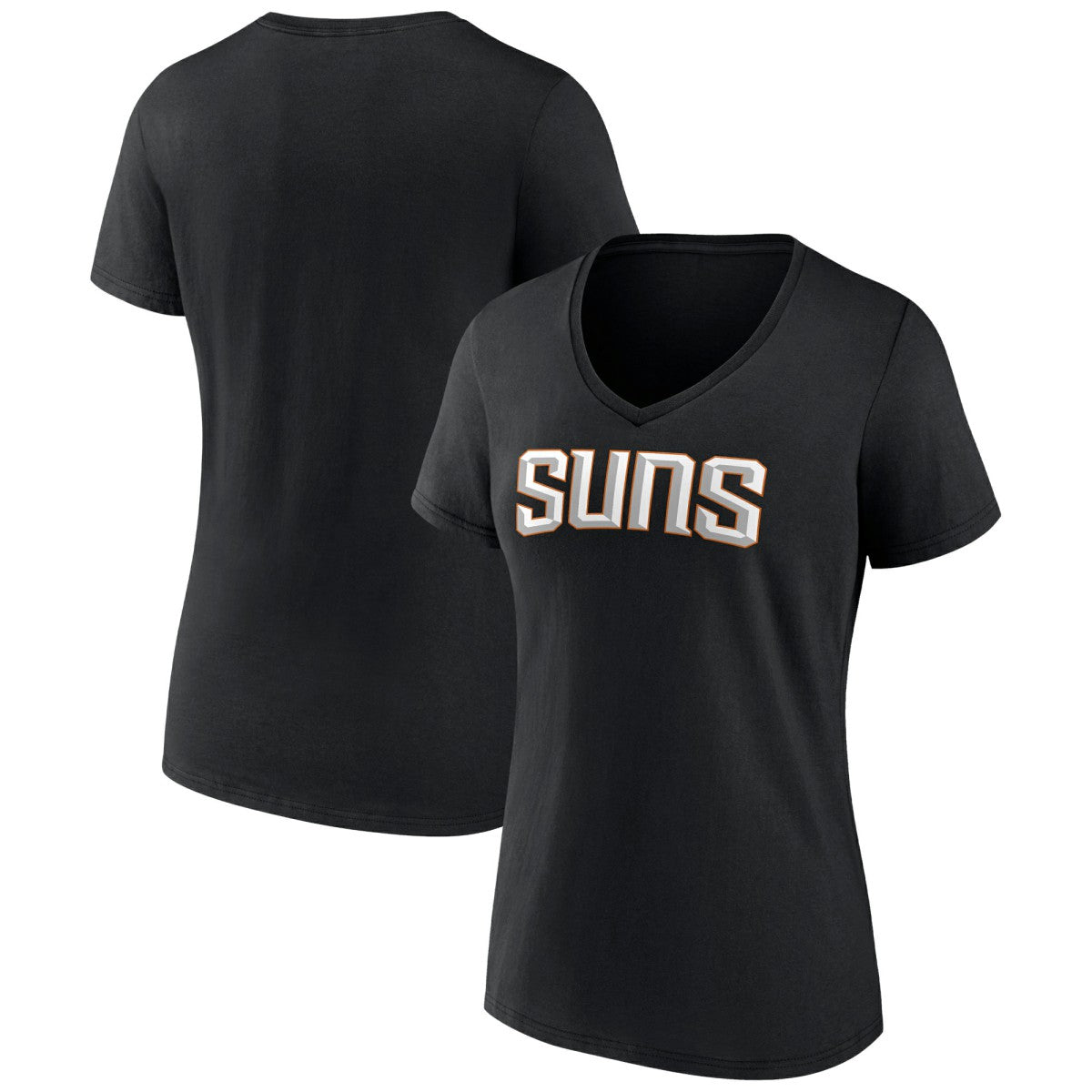Phoenix Suns Women's Wordmark V-Neck T-Shirt - Black cheap