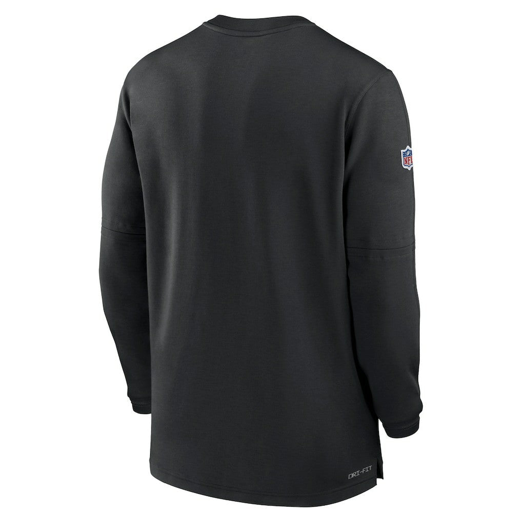 Pittsburgh Steelers 2023 Sideline Performance Long Sleeve Tri-Blend Quarter-Zip Top - Black | Nike on sale
