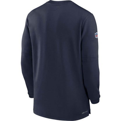 Tennessee Titans 2023 Sideline Performance Long Sleeve Tri-Blend Quarter-Zip Top - Navy | Nike cheap