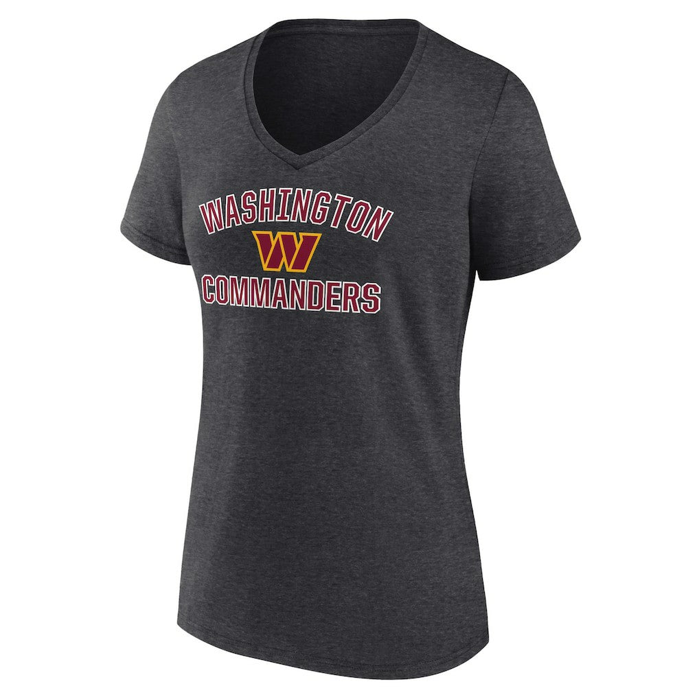 Washington Commanders Women's Victory Arch Team V-Neck T-Shirt - Charcoal discount