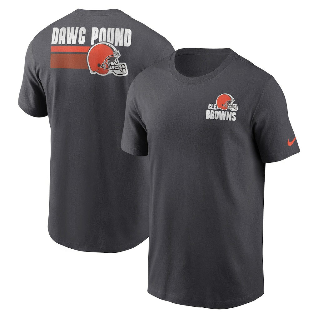 Cleveland Browns Blitz Essential T-Shirt - Anthracite | Nike on sale