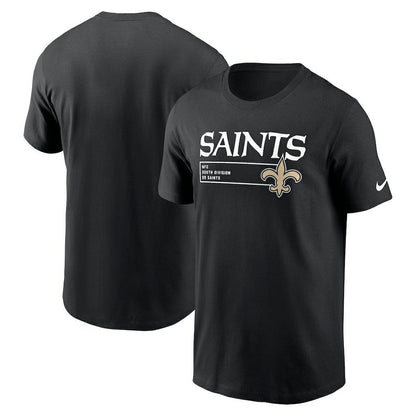 New Orleans Saints Division Essential T-Shirt - Black | Nike outlet