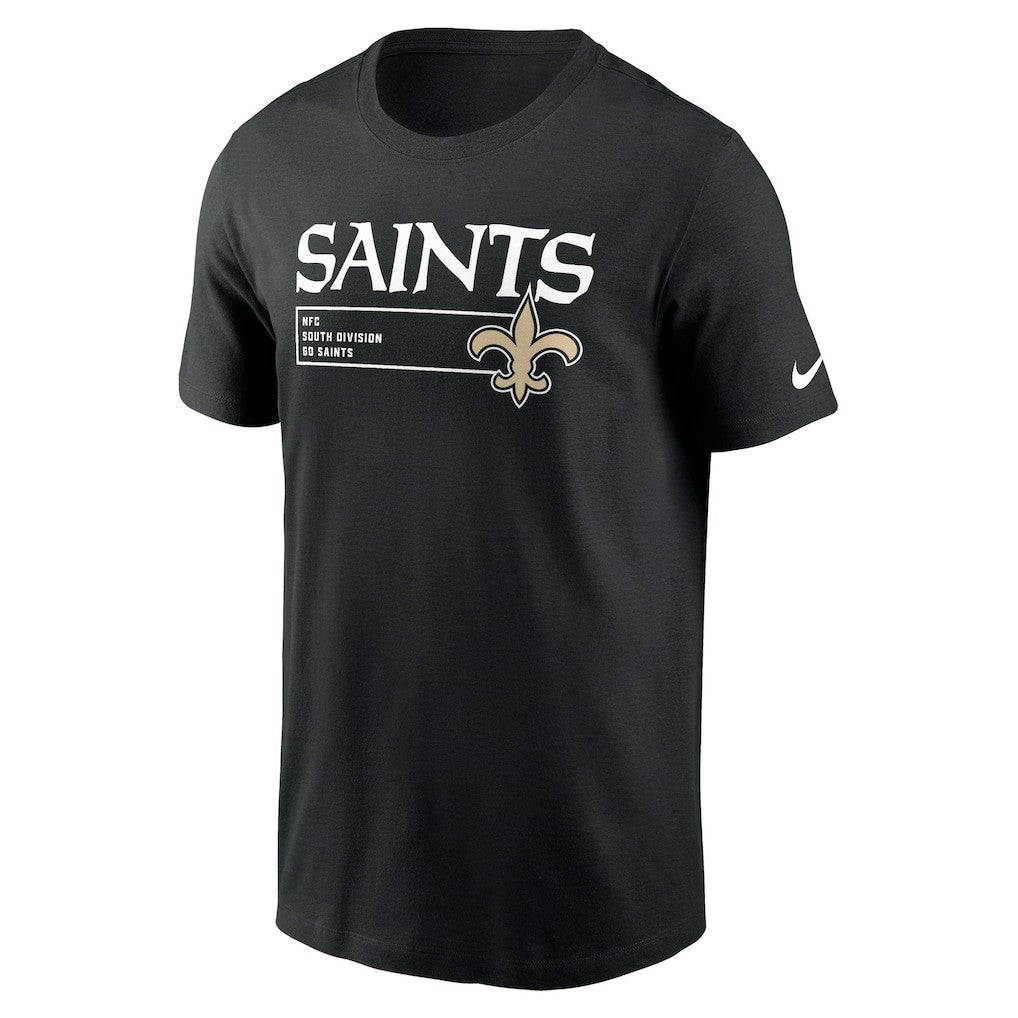 New Orleans Saints Division Essential T-Shirt - Black | Nike outlet