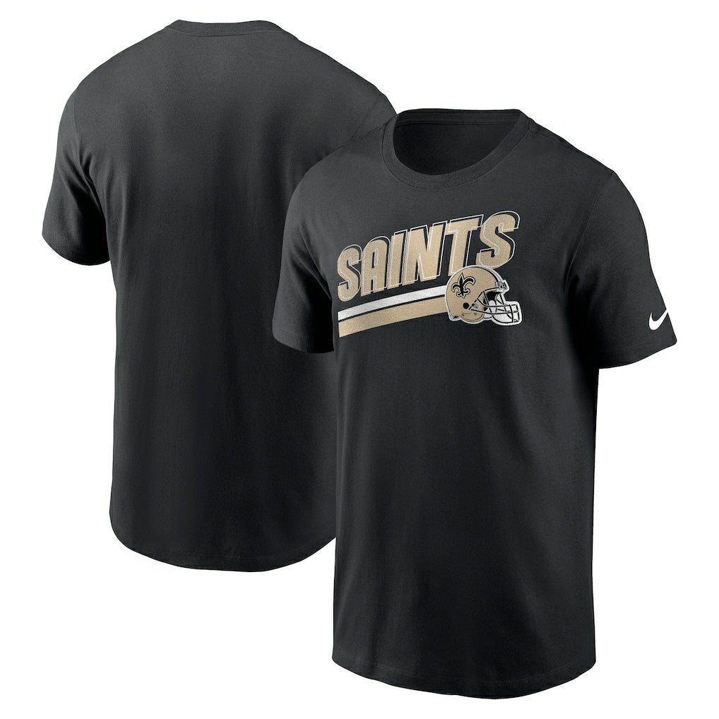 New Orleans Saints Essential Blitz Lockup T-Shirt - Black | Nike outlet