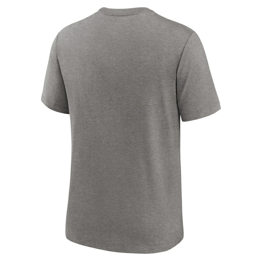 Las Vegas Raiders Rewind Logo Tri-Blend T-Shirt - Heather Charcoal | Nike cheap