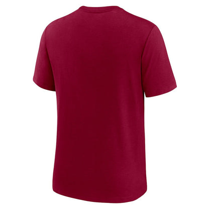 Washington Commanders Rewind Logo Tri-Blend T-Shirt - Burgundy | Nike outlet