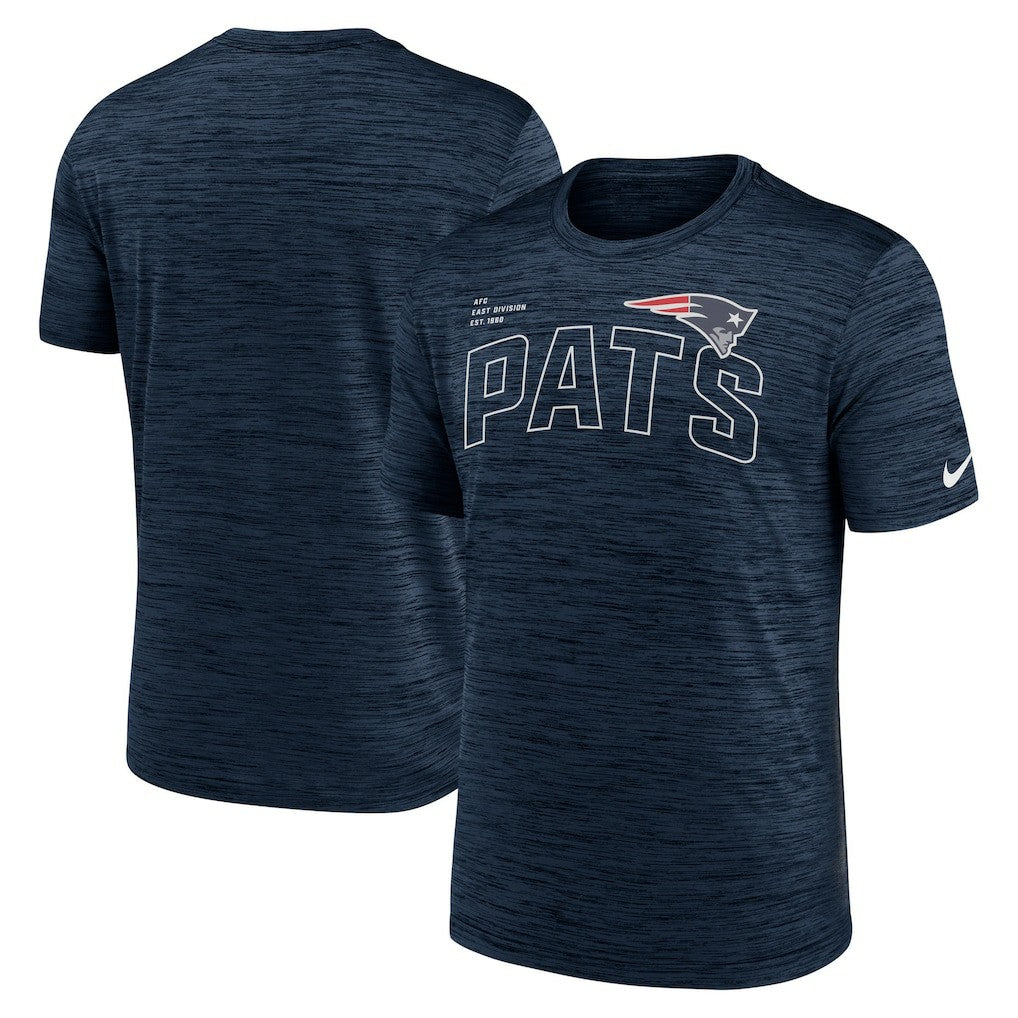 New England Patriots Velocity Arch Performance T-Shirt - Navy | Nike for sale