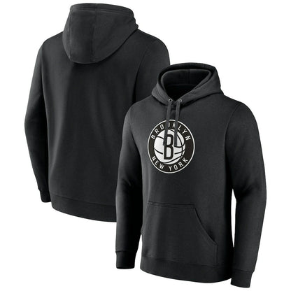 Brooklyn Nets Alternate Logo Pullover Hoodie - Black shop