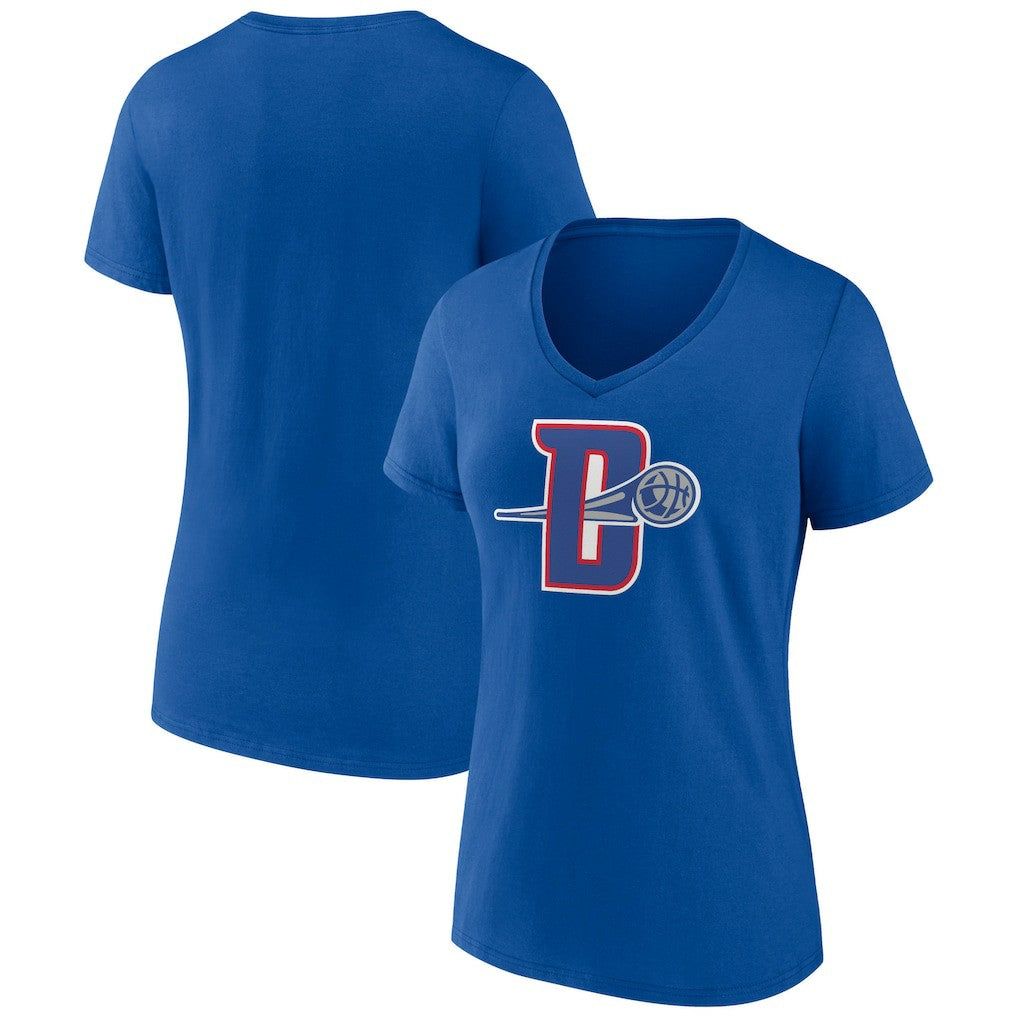 Detroit Pistons Women's Alternate Logo V-Neck T-Shirt sale - Royal shop