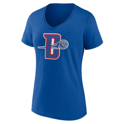 Detroit Pistons Women's Alternate Logo V-Neck T-Shirt sale - Royal shop