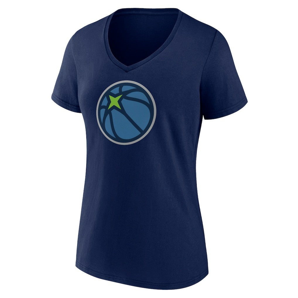 Minnesota Timberwolves Women's Alternate Logo V-Neck T-Shirt - Navy discount