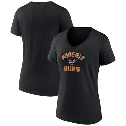 Phoenix Suns Women's Overtime Team V-Neck T-Shirt - Black on sale