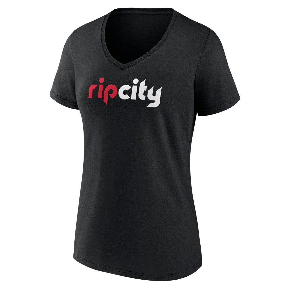 Portland Trail Blazers Women's Alternate Logo V-Neck T-Shirt - Black cheap