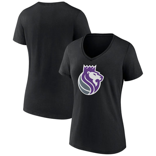 Sacramento Kings Women's Alternate Logo V-Neck T-Shirt - Black shop