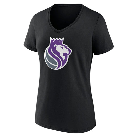 Sacramento Kings Women's Alternate Logo V-Neck T-Shirt - Black shop