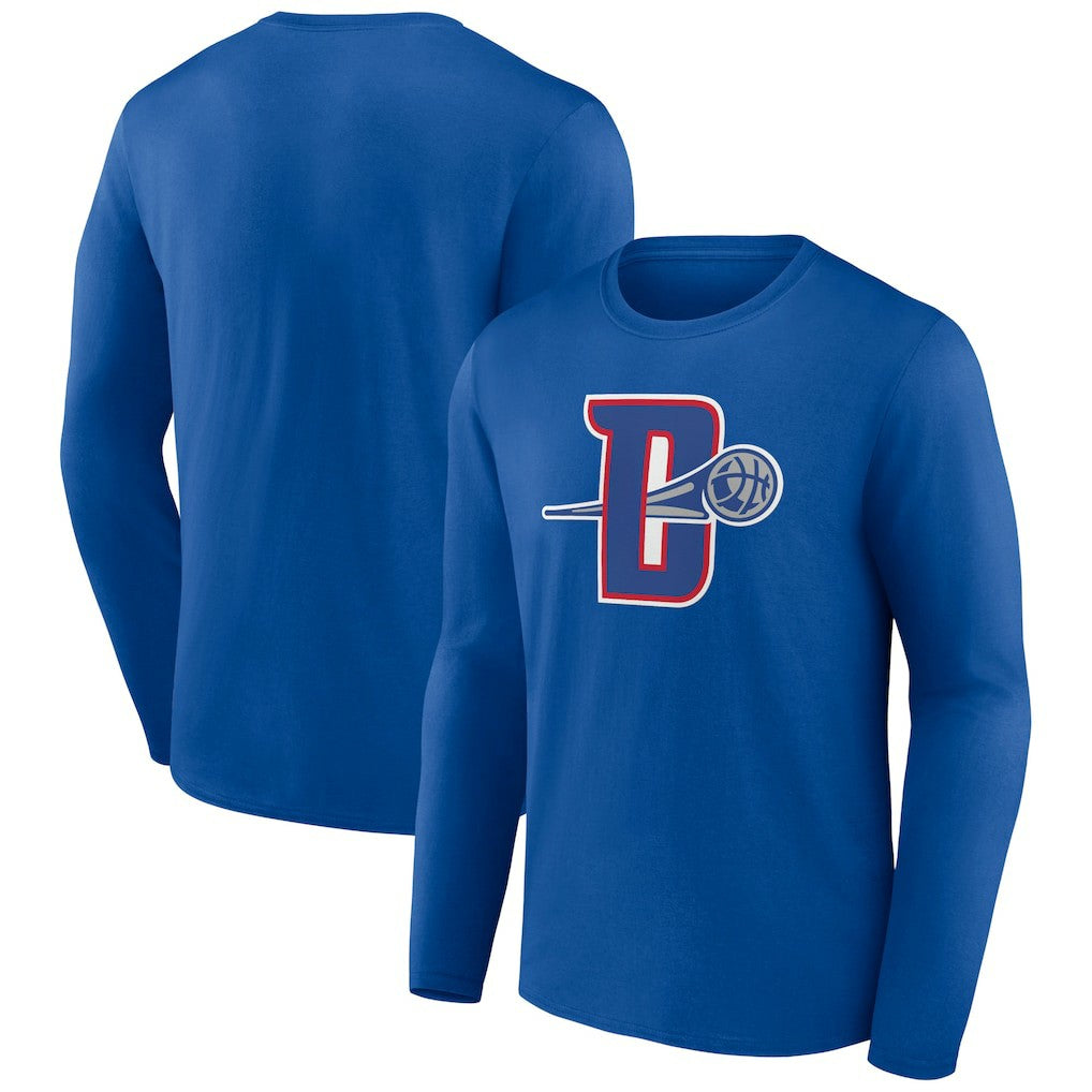 Detroit Pistons Alternate Logo Long Sleeve T-Shirt sale - Royal online