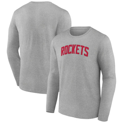 Houston Rockets Alternate Logo Long Sleeve T-Shirt - Gray cheap