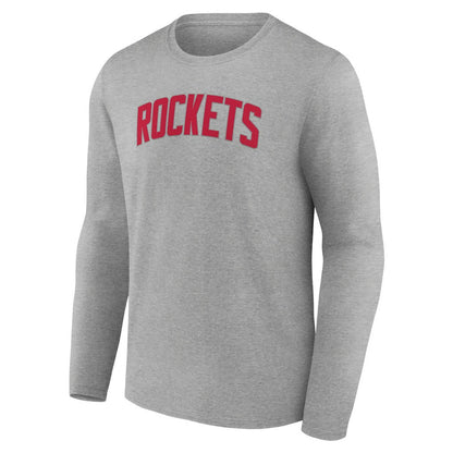 Houston Rockets Alternate Logo Long Sleeve T-Shirt - Gray cheap
